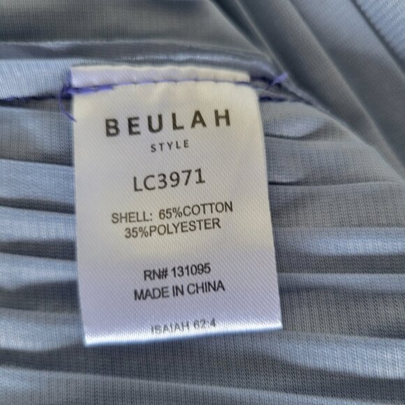 TUCKERNUCK BEULAH STYLE Long Blue Ombre Stretch Pleat Flower Sleeve Dress ALL - Picture 8 of 10